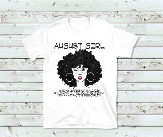 August Birthday Girl (Glitter Bling)