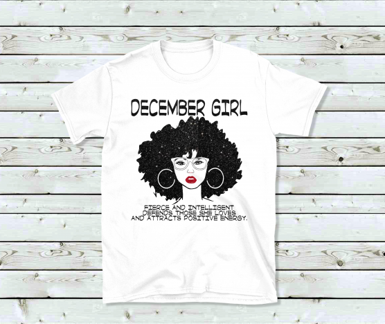 December Birthday Girl (Glitter Bling)