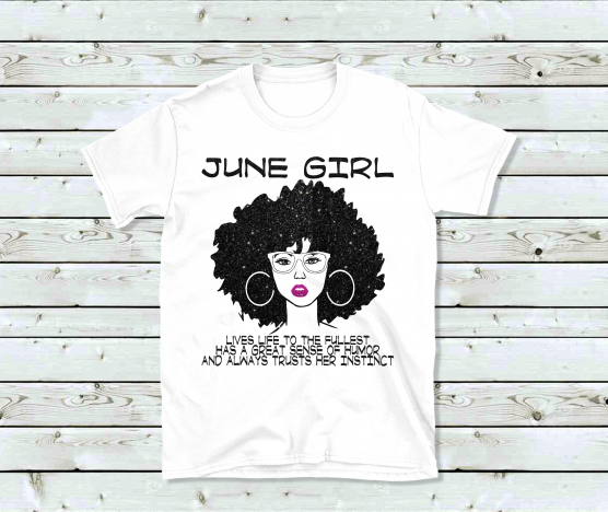June Birthday Girl (Glitter Bling)