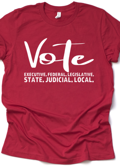 VOTE (Red/White)