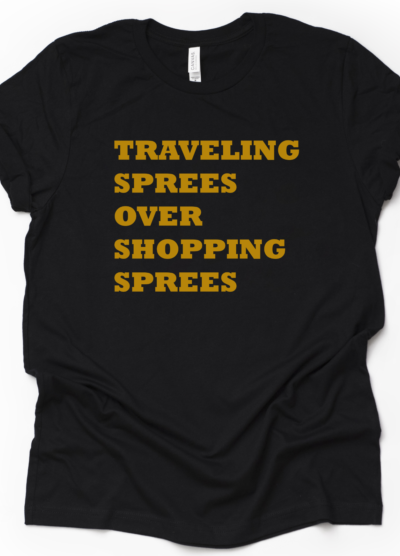 Travel Sprees over Shopping Sprees