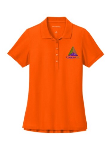 Ladies Polo Shirts Neon Orange