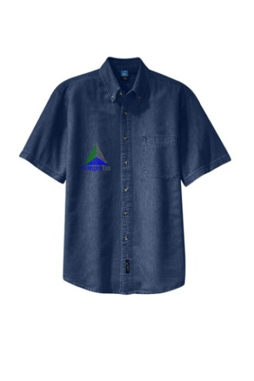 Unisex Oxford Denim Shirt Ink Blue