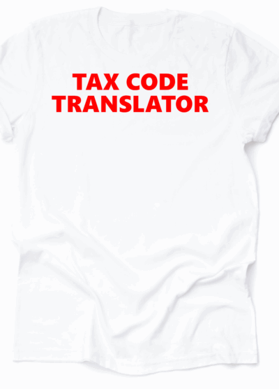 Tax Code Translator White